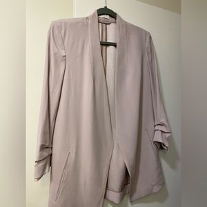 Aritzia Blazer Jacket in Light Mauve